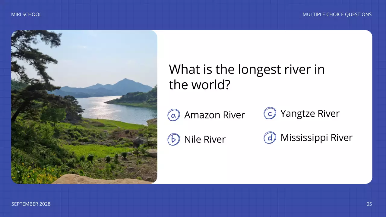 Blue Playful Quiz Announcement Presentation