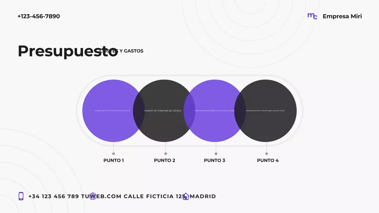 Plan de marketing moderno Purple