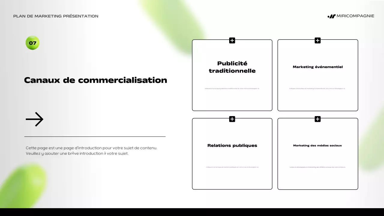 plan marketing green bold