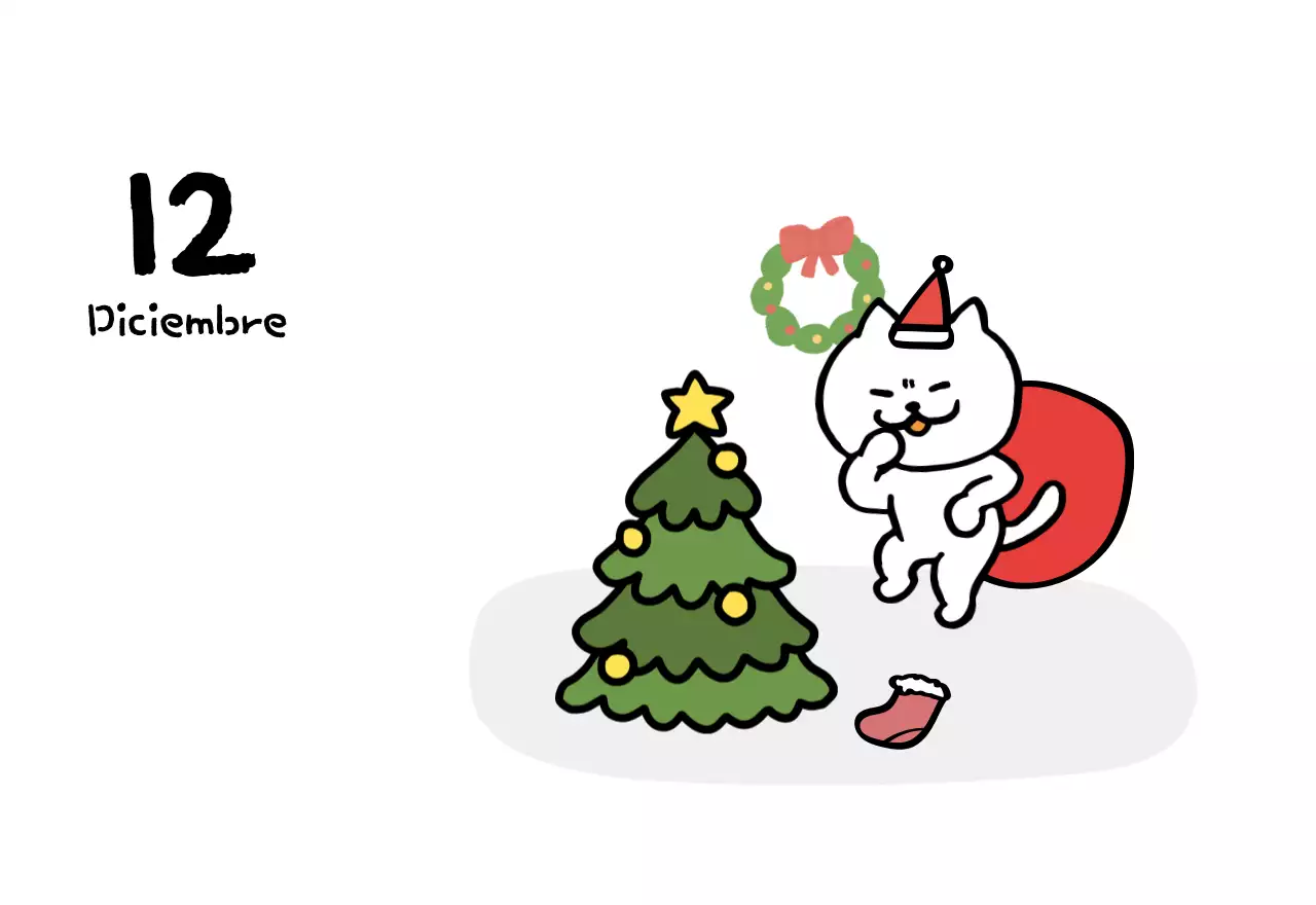 Calendario diario en marfil