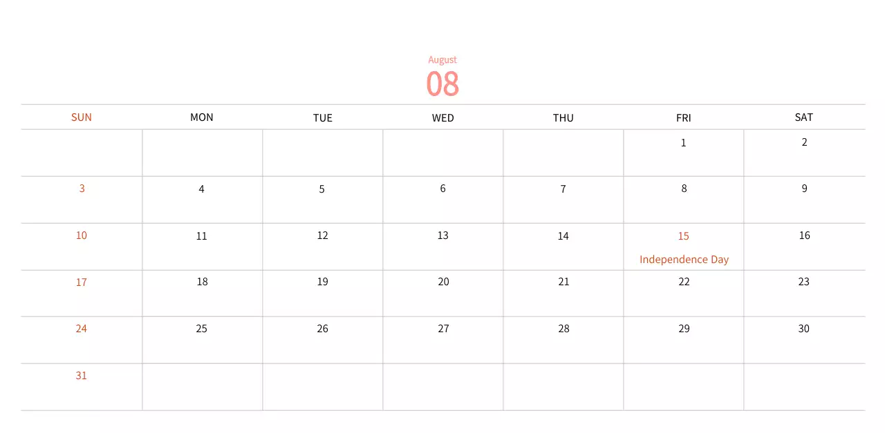 Stamp illustration with a warm concept