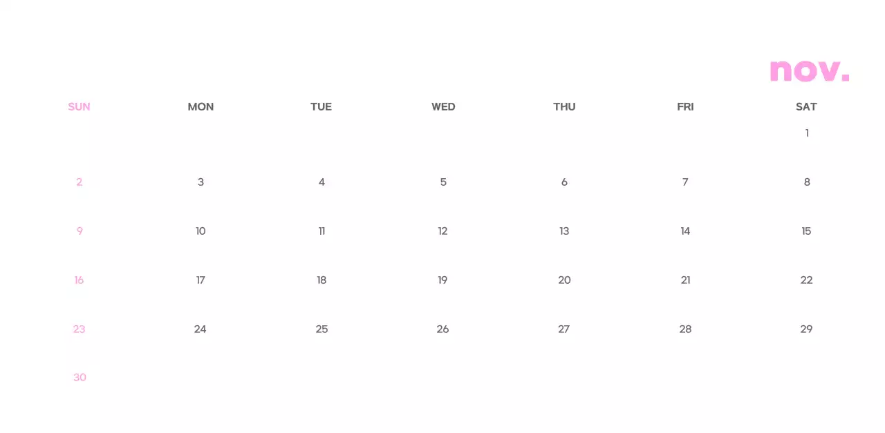 Business calendar with cute illustrations