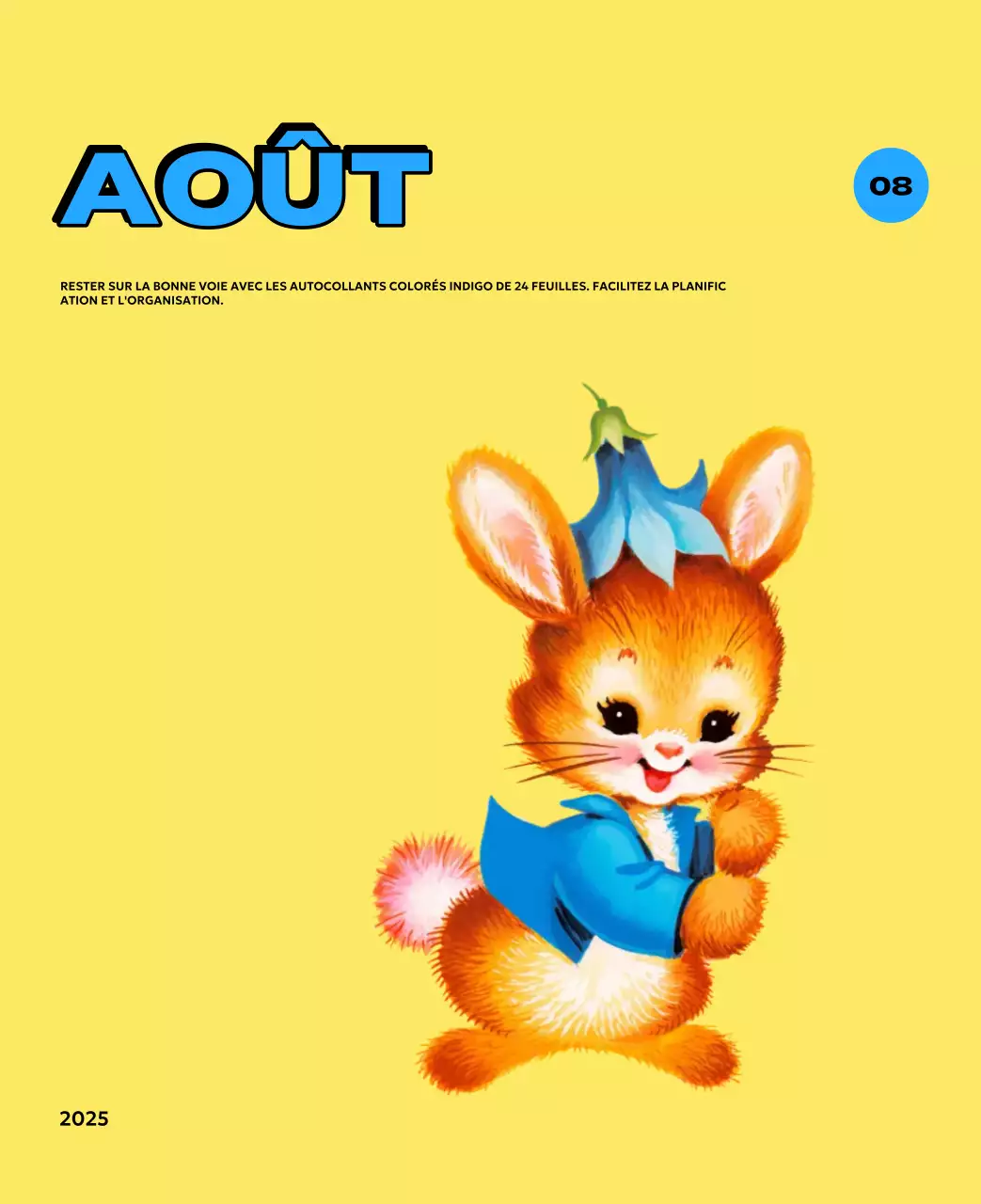 Calendriers colorés avec une variété d'illustrations rétro