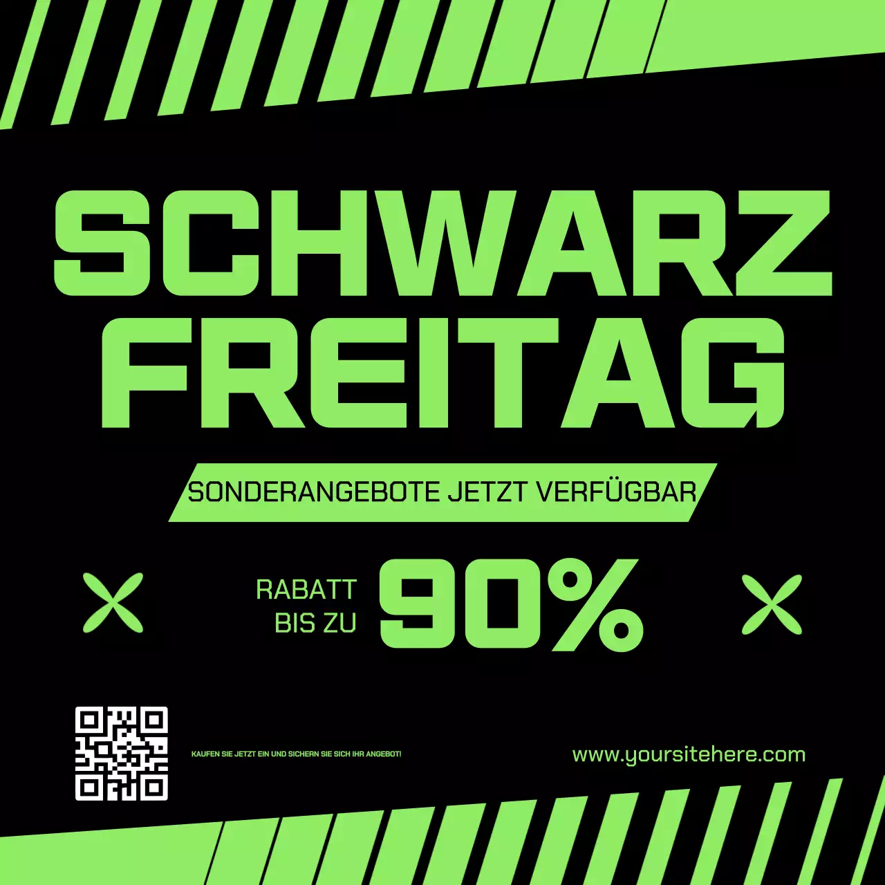 grün fett schwarz freitag verkaufsaktion