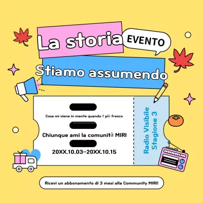 Promuovete il vostro evento di reclutamento con un tocco di blu