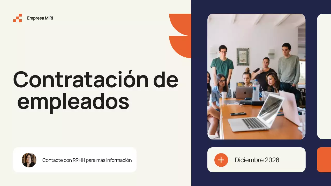 Guía moderna de incorporación de empleados en color beige