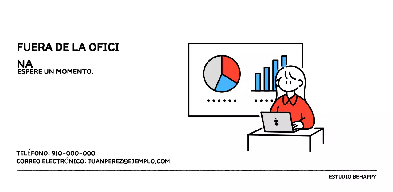 Calendario ilustrado con un bonito estilo de líneas