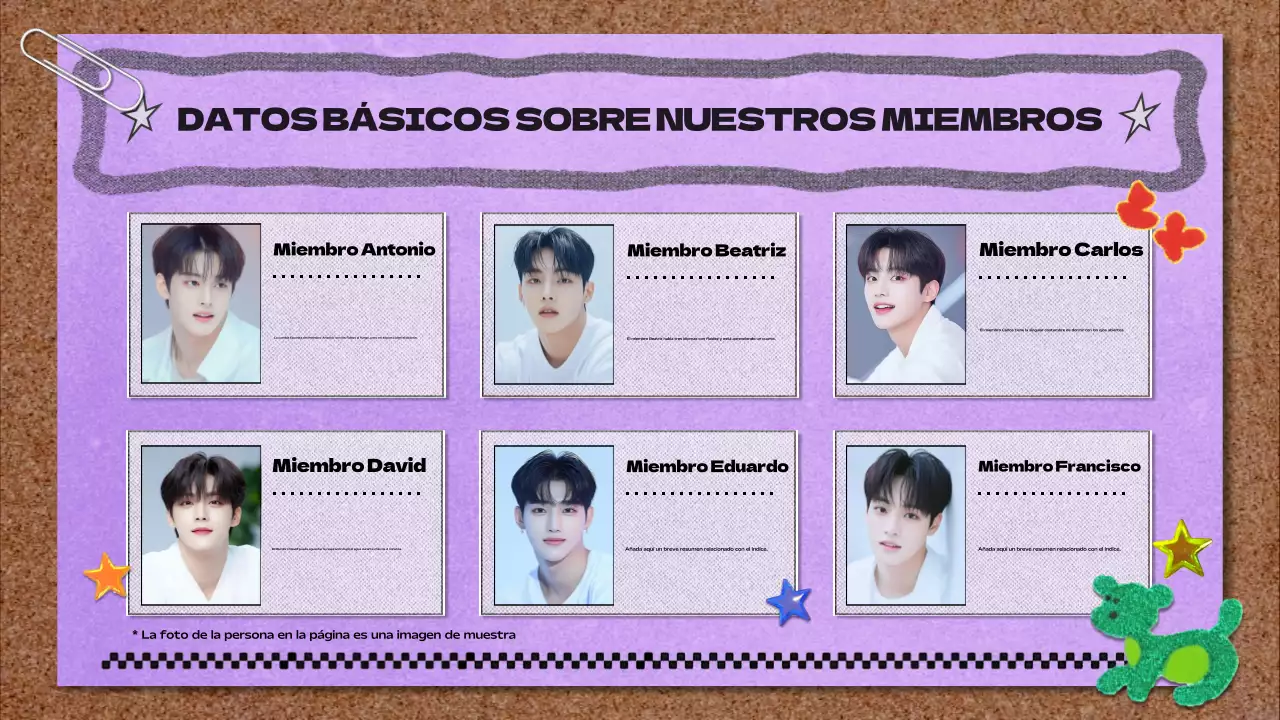 purple y2k male k-pop idol información