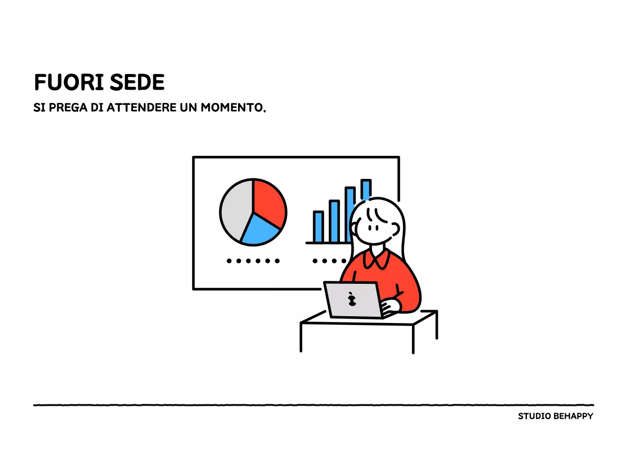 Calendario illustrato con un grazioso stile di linee