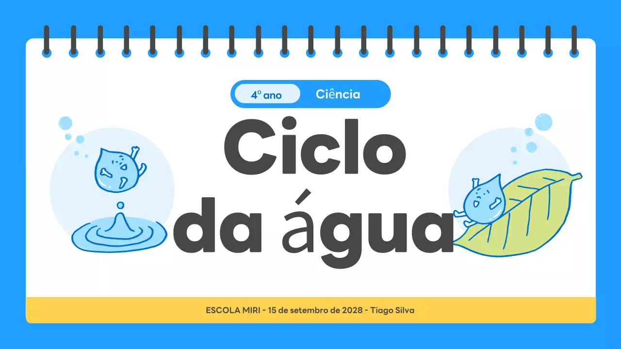 guia de ciência simples azul