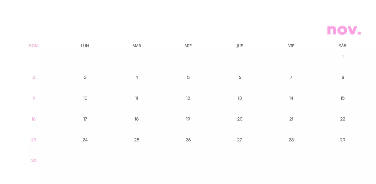 Calendario comercial con simpáticas ilustraciones