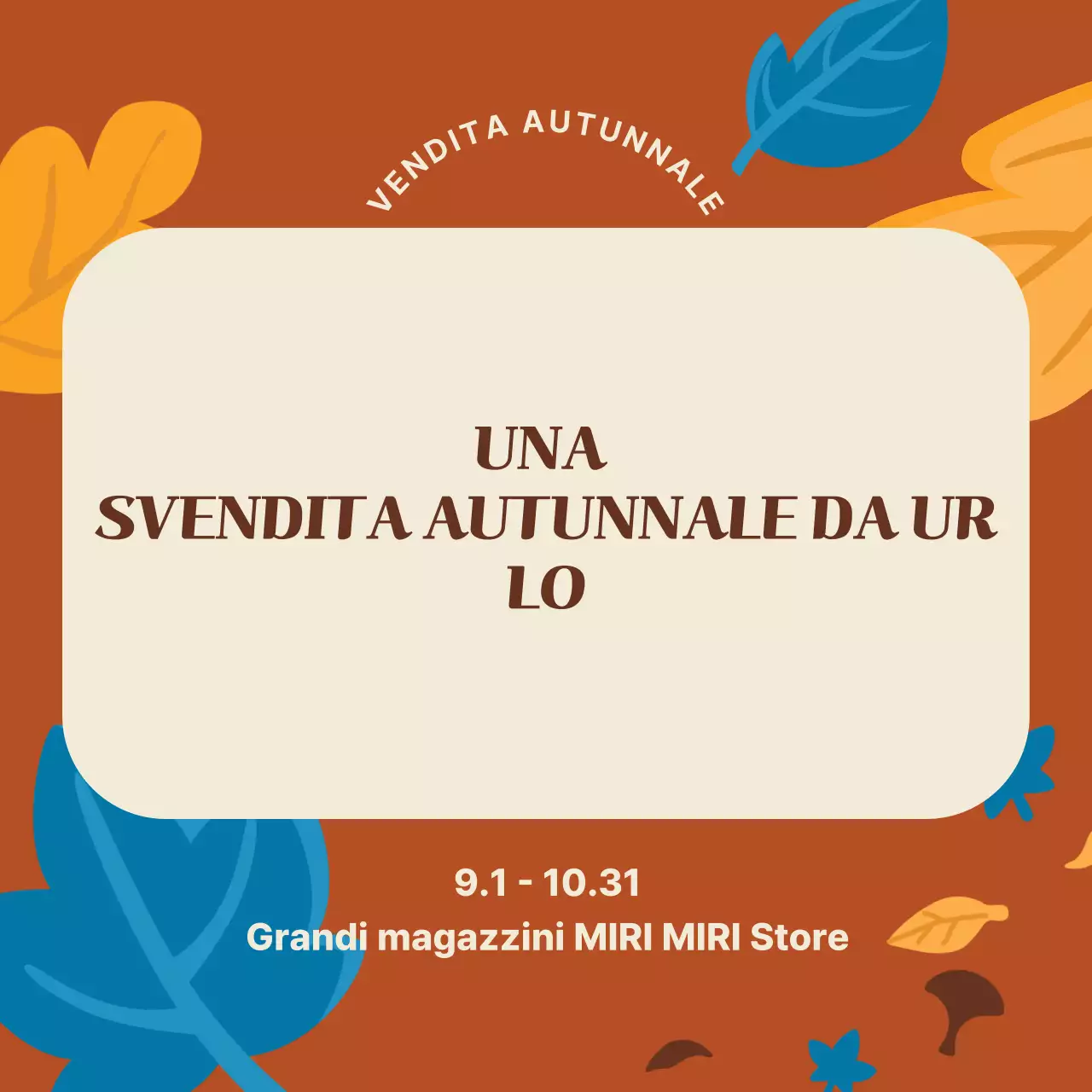 Promuovere una vendita di oggetti d'epoca marroni