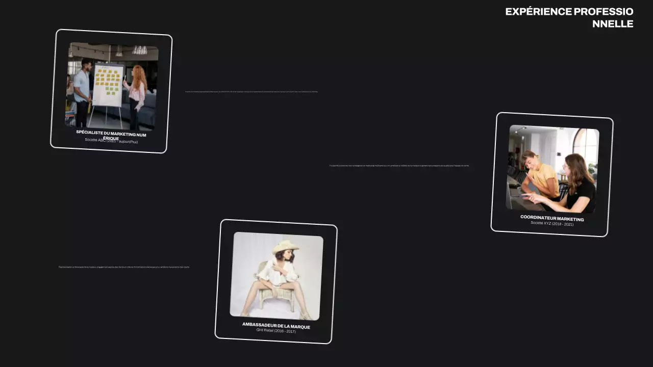 C.V. portefeuille moderne noir