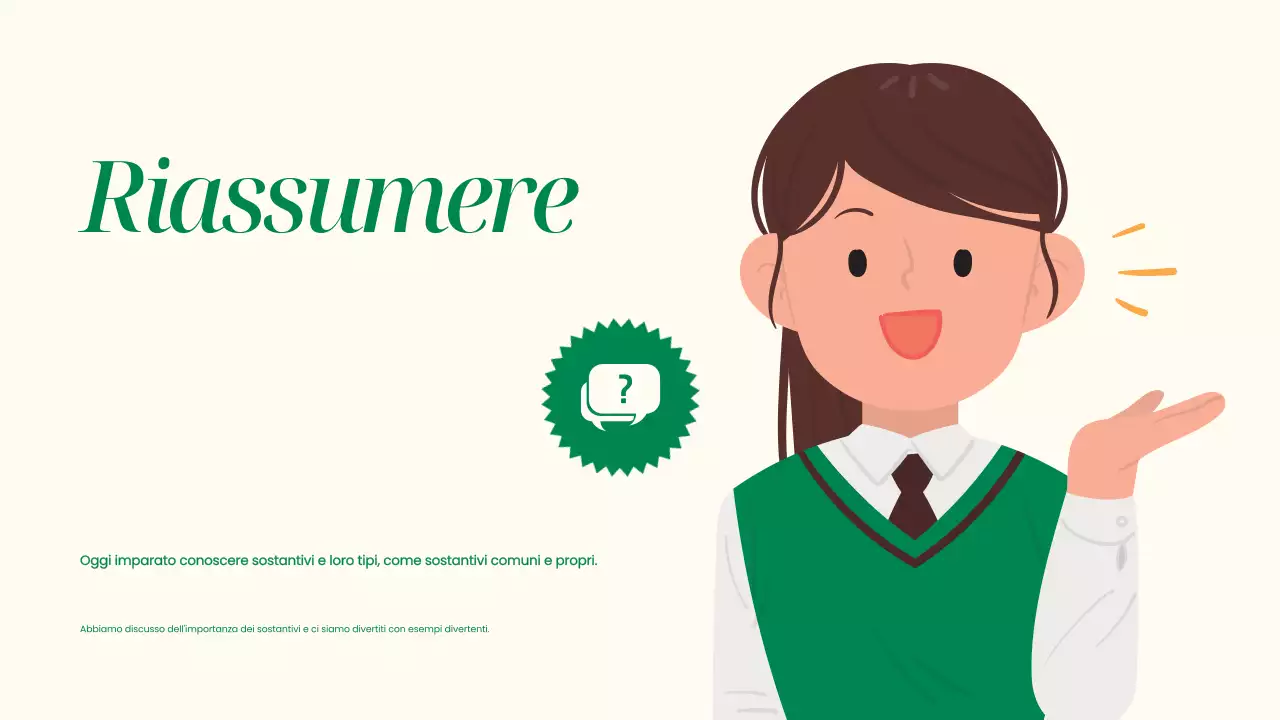 Presentazione della grammatica semplice e dei sostantivi Beige