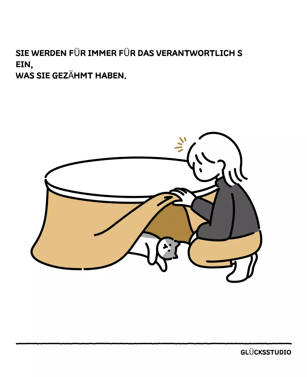 Illustrierter Kalender mit schönem Linienstil