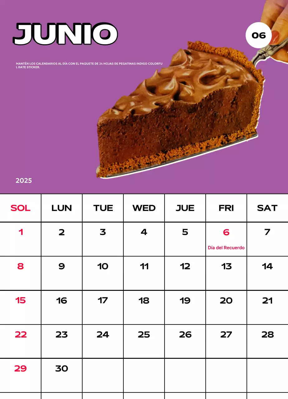 Coloridos calendarios con diversas ilustraciones retro