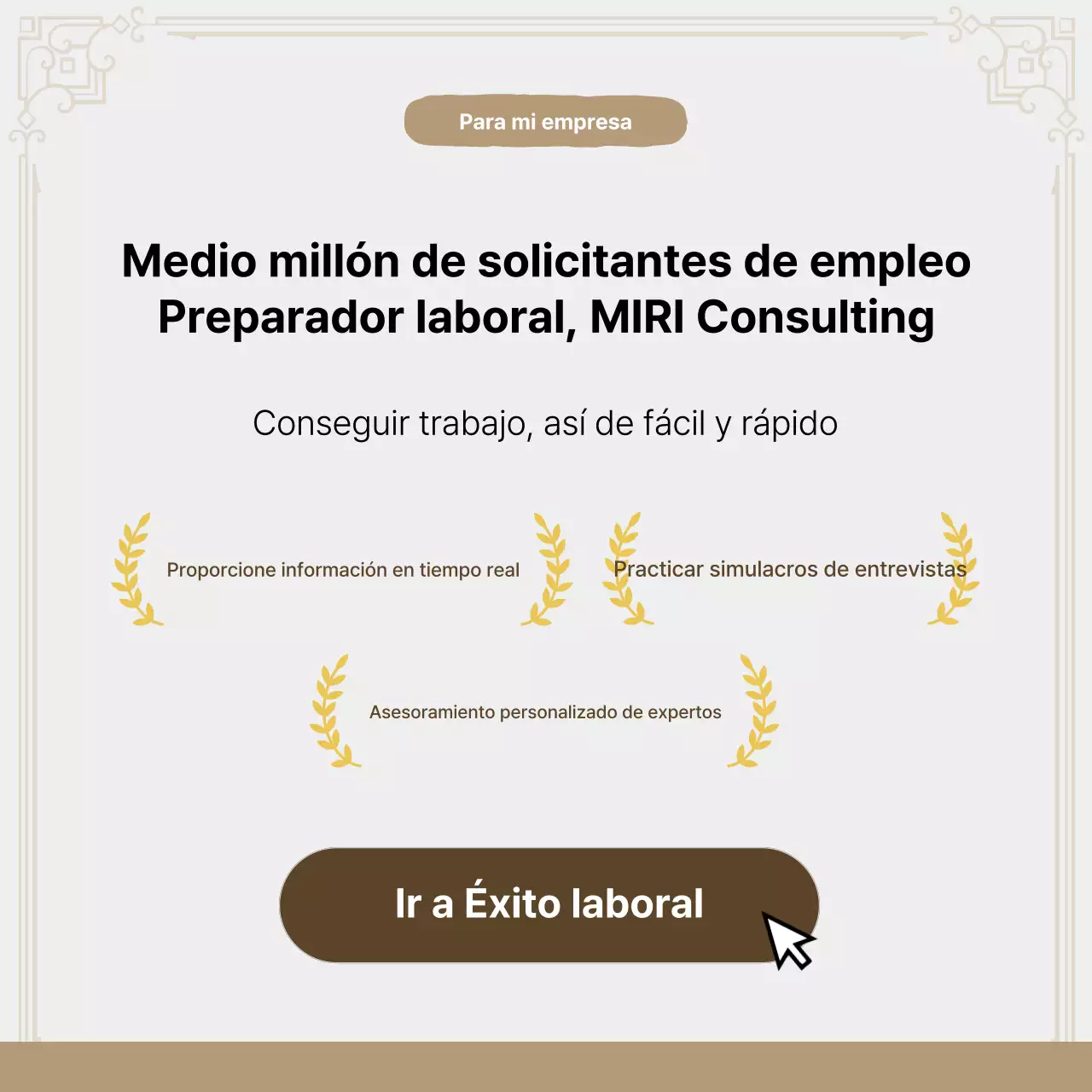 Promover el Coaching Laboral Moderno Beige