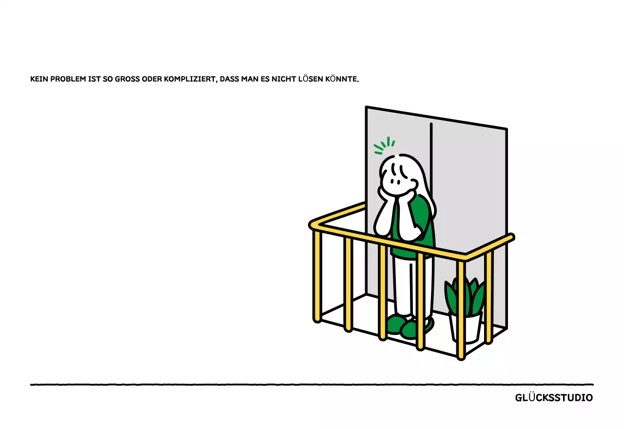 Illustrierter Kalender mit schönem Linienstil