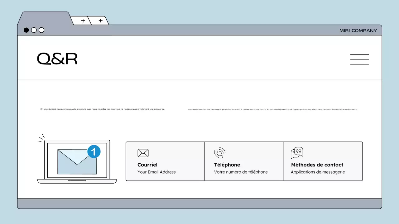 lignes directrices pour les employés de blue modern