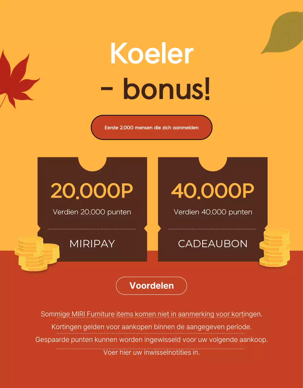 Promoot een Orange Modern kortingsaanbieding