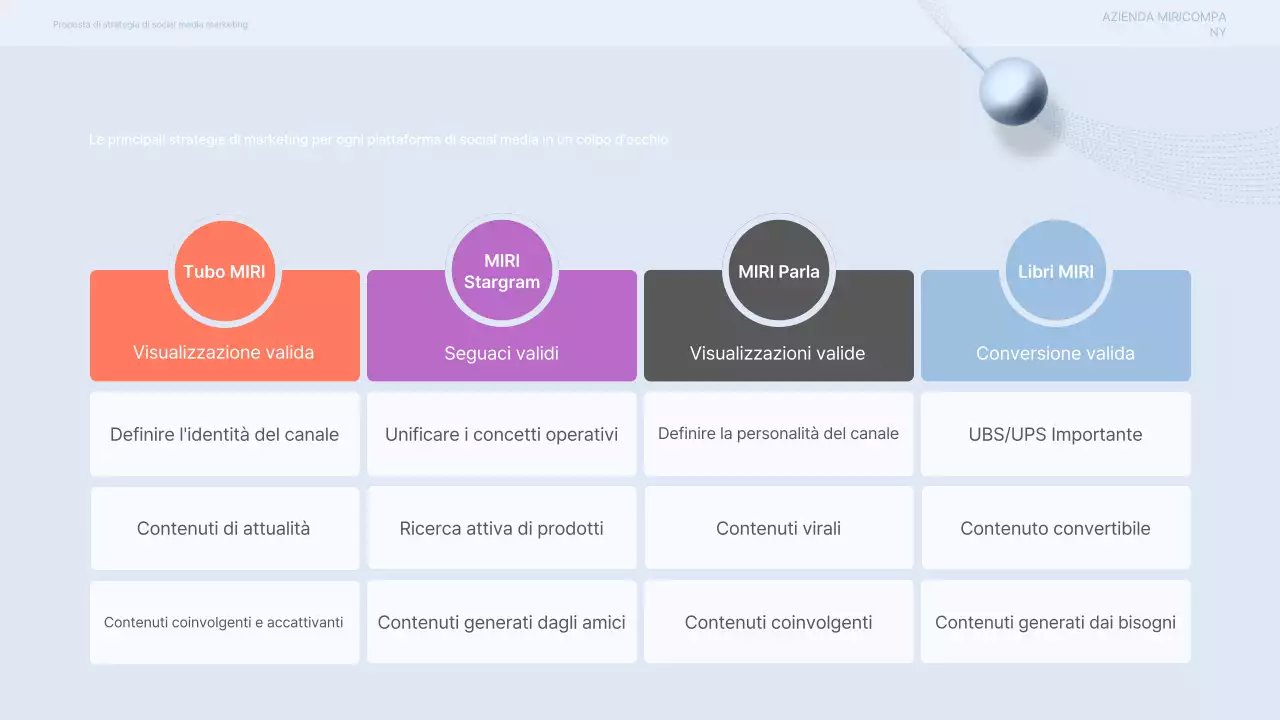 Proposta di marketing moderna e grigia