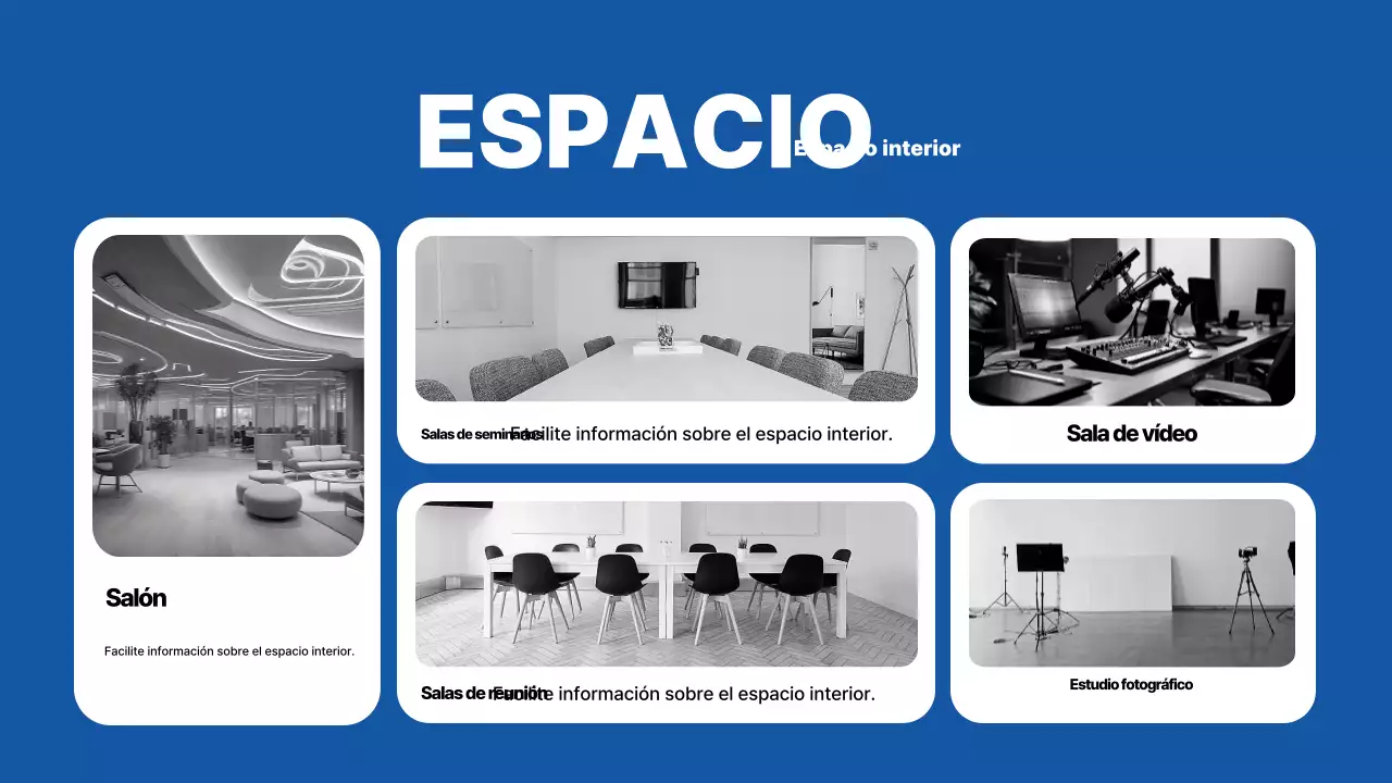 Promociona tu startup moderna de color azul claro