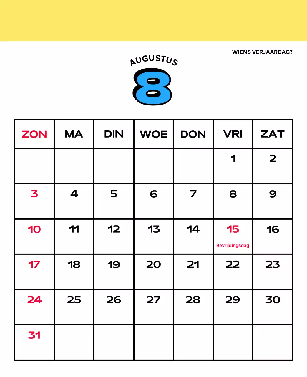 Kleurrijke kalenders met verschillende retro-illustraties