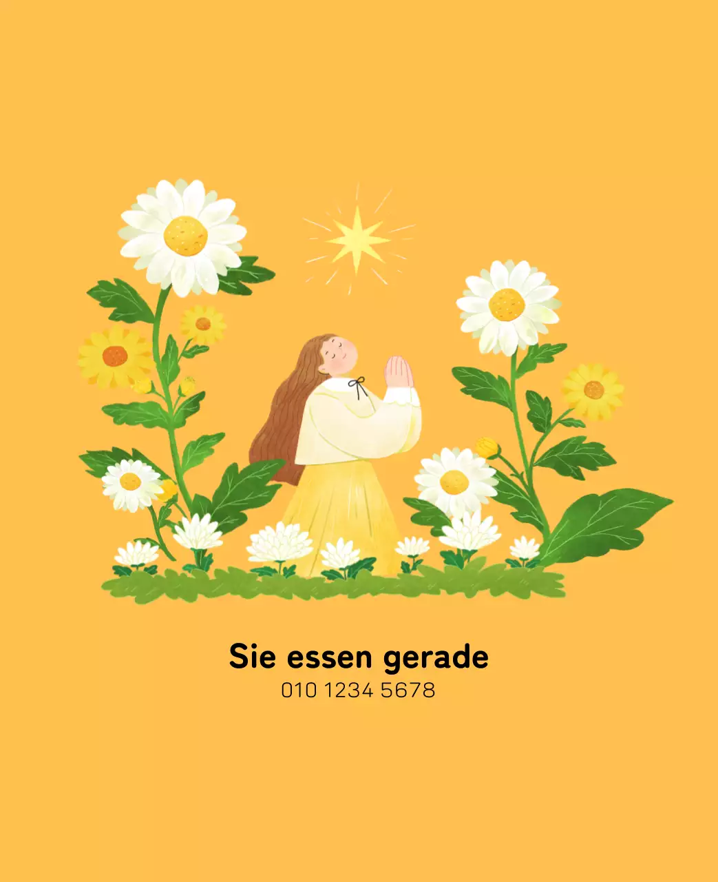 Neujahrskalender mit warmen Illustrationen