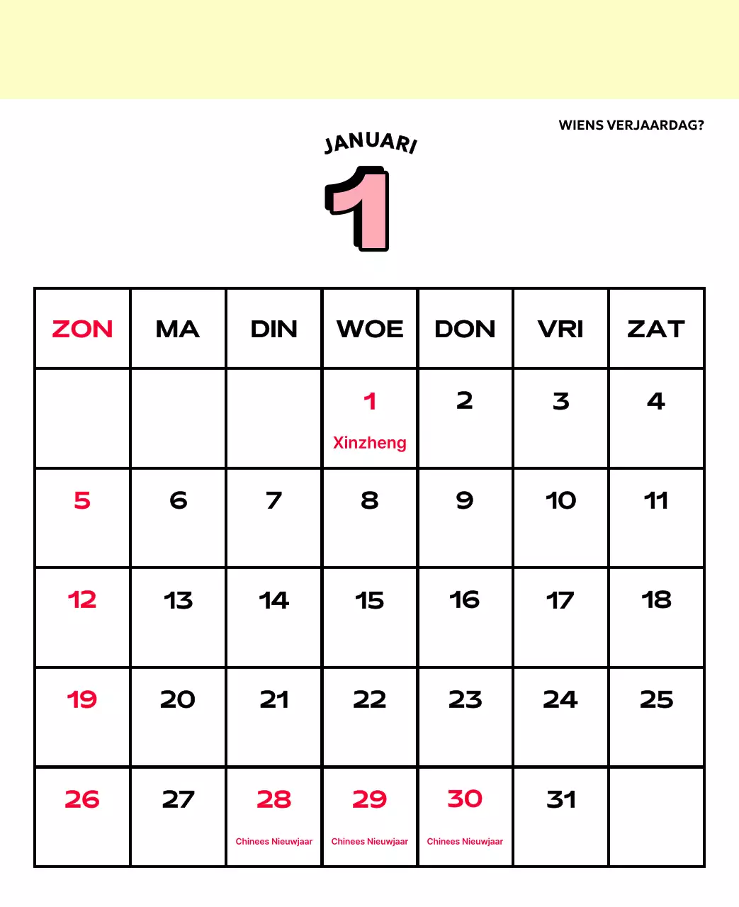 Kleurrijke kalenders met verschillende retro-illustraties