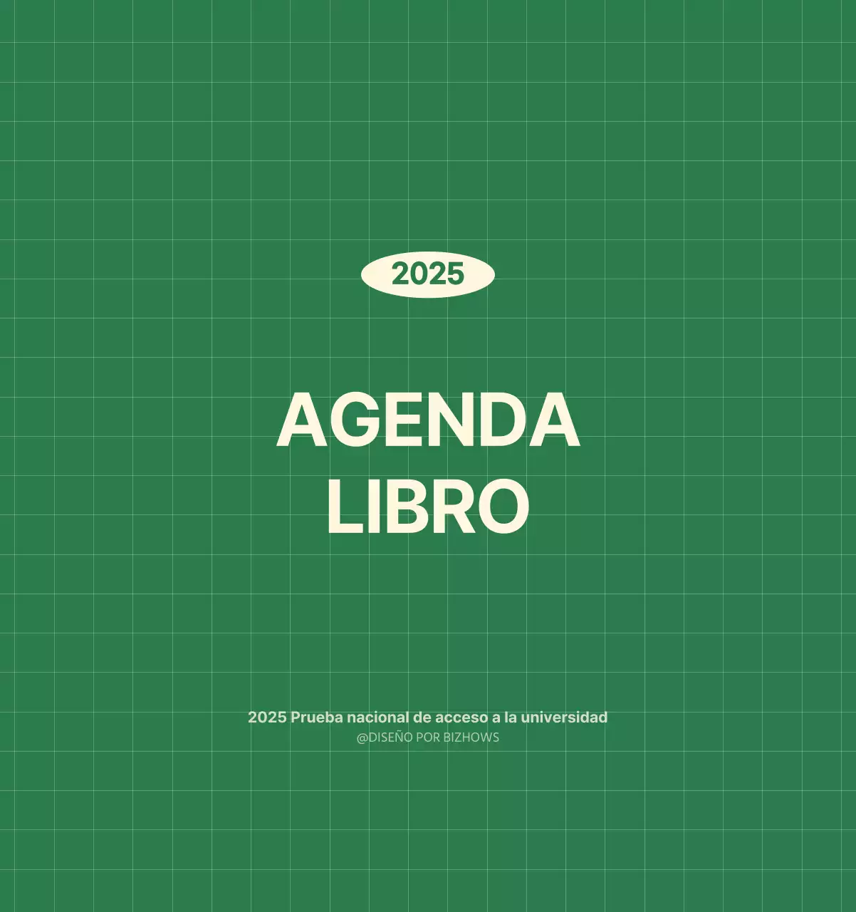 SAT Calendario de pared con concepto de bloc de notas del Día D en verde y amarillo claro