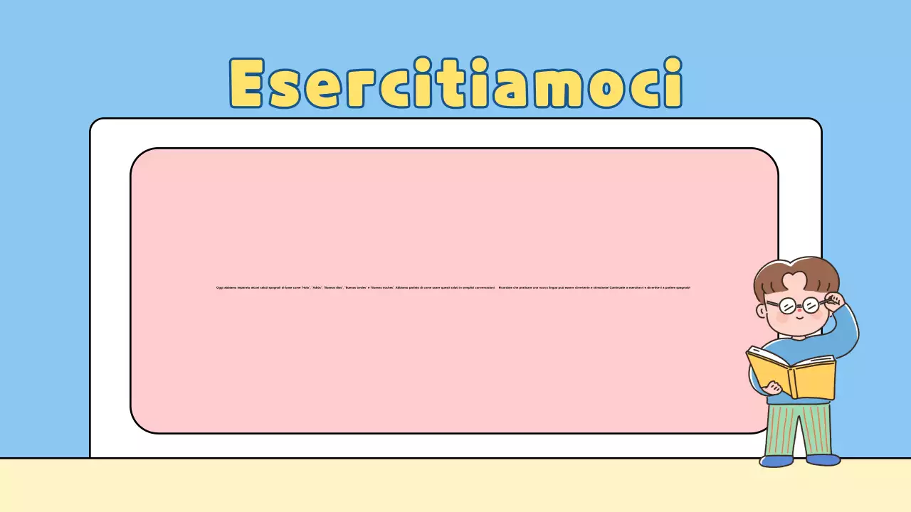 Presentazione di lezioni ludiche per la scuola elementare