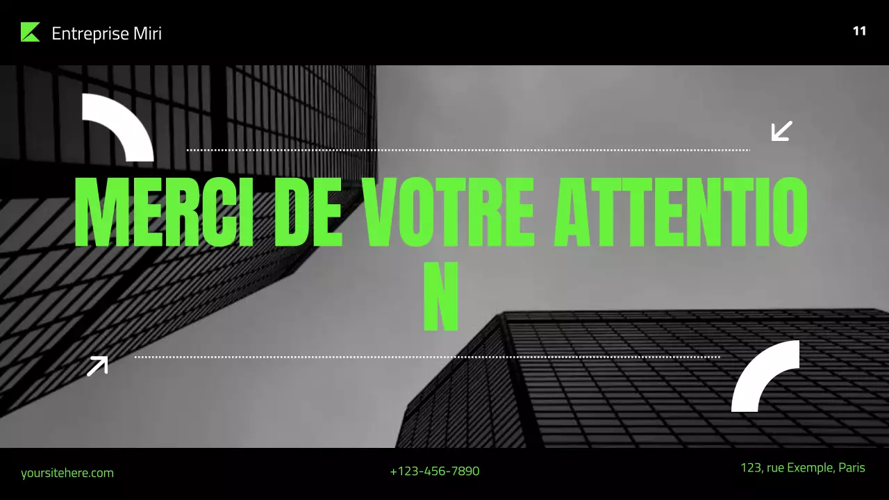 présentation du plan de marketing vert moderne