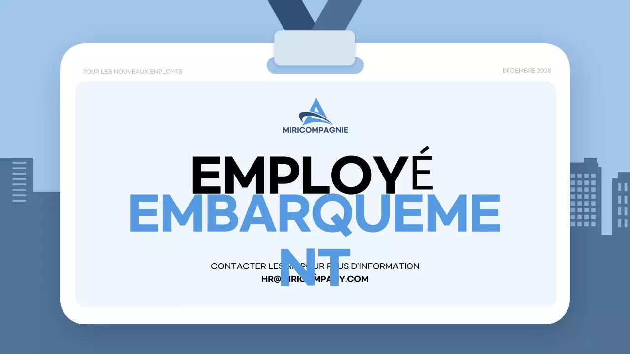 guide d'intégration blue modern