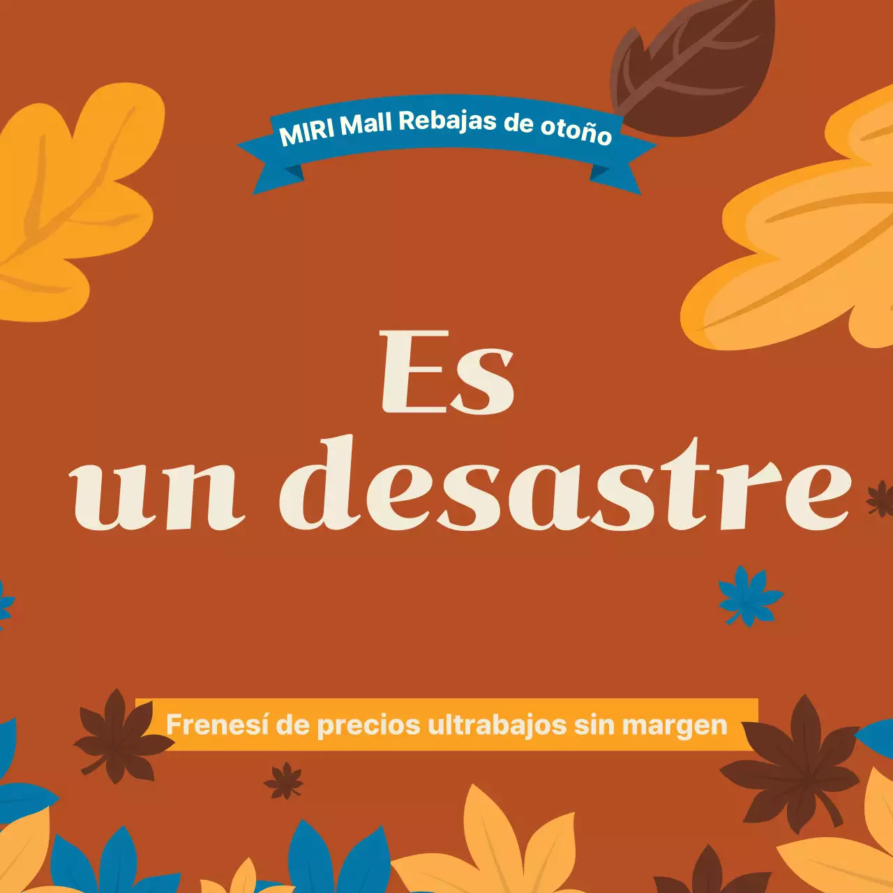 Promover una venta de vintage marrón