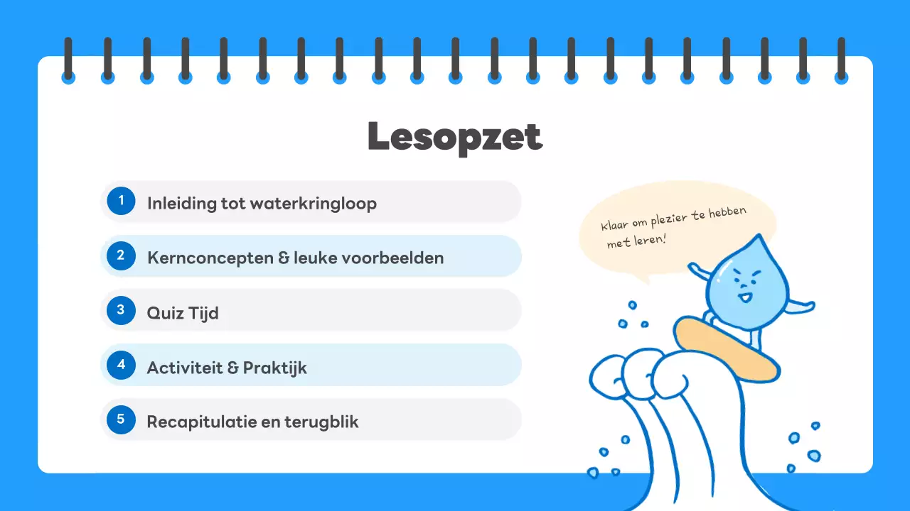 blauwe eenvoudige wetenschapsgids