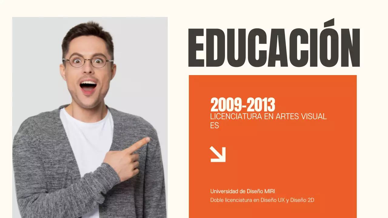 Presentación del documento Orange Modern Portfolio