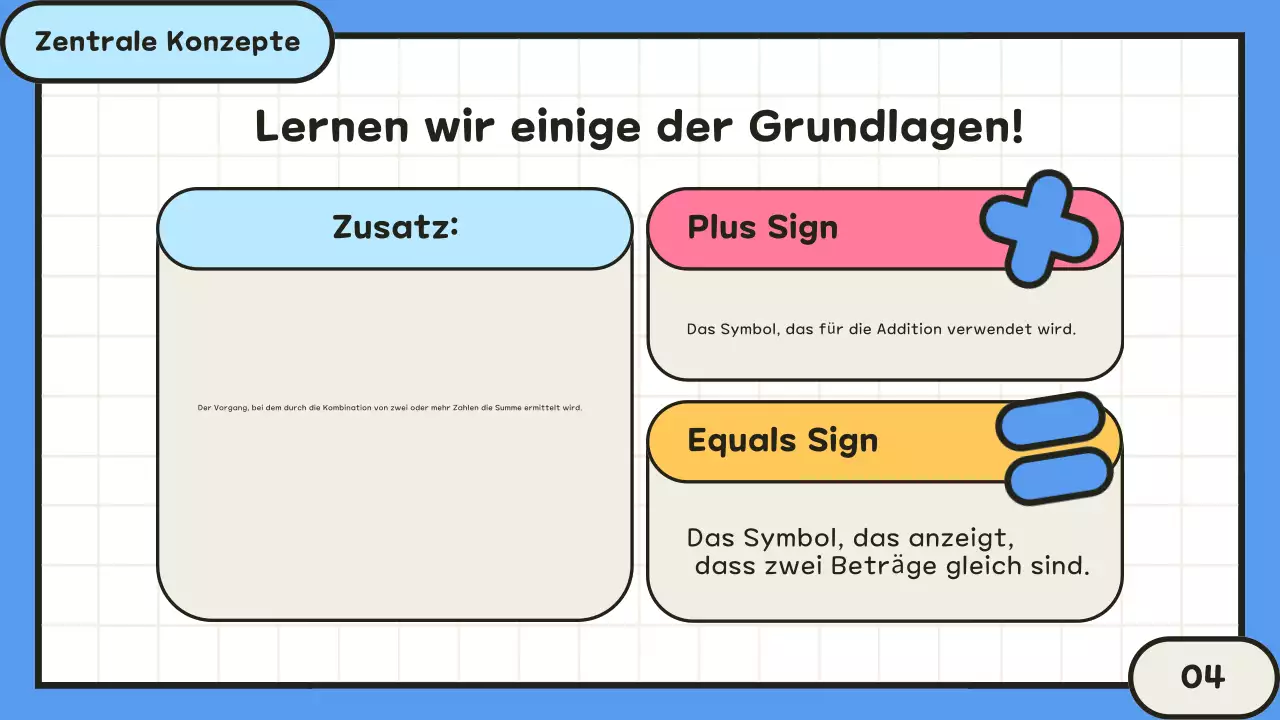 gelber sauberer Mathekurs