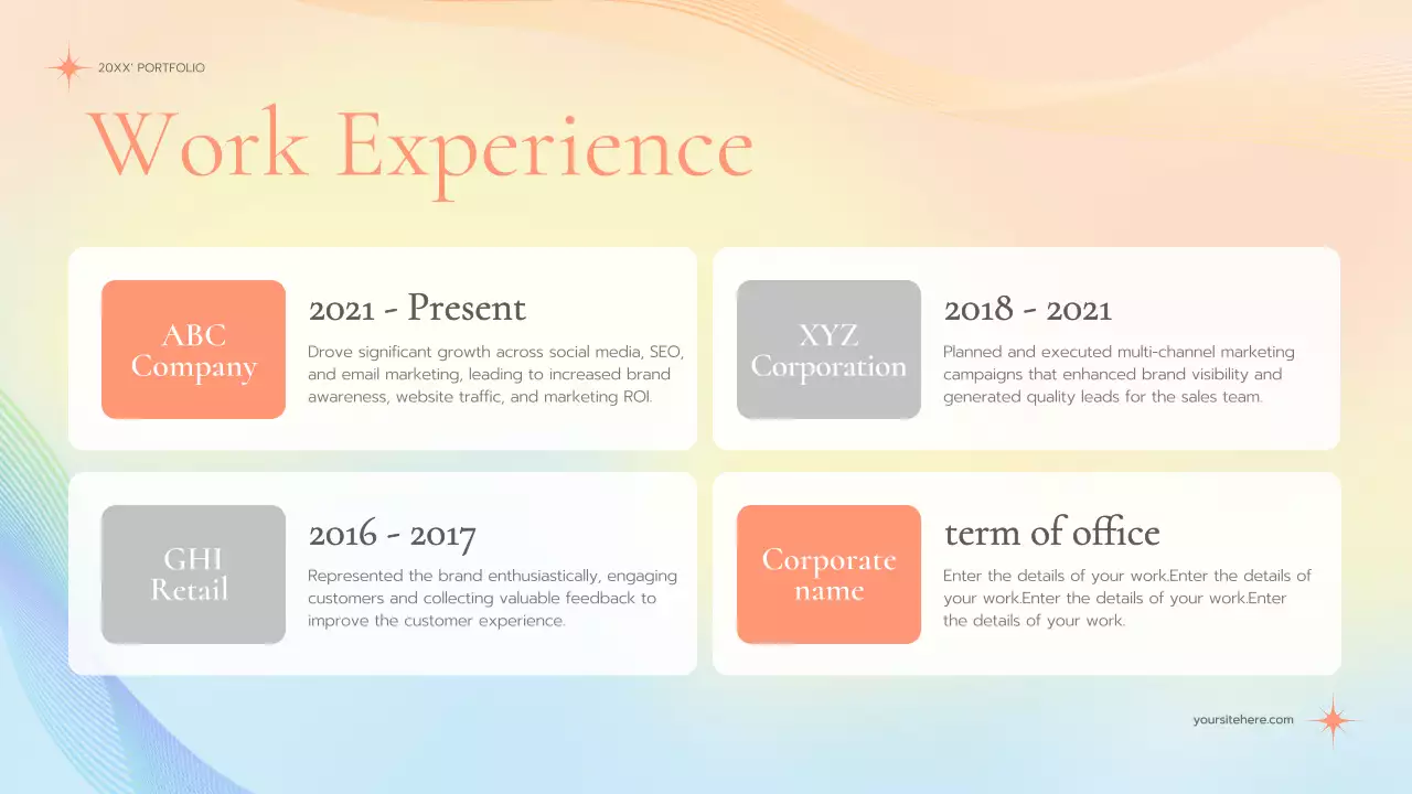 Pastel Elegant Marketing Portfolio Presentation