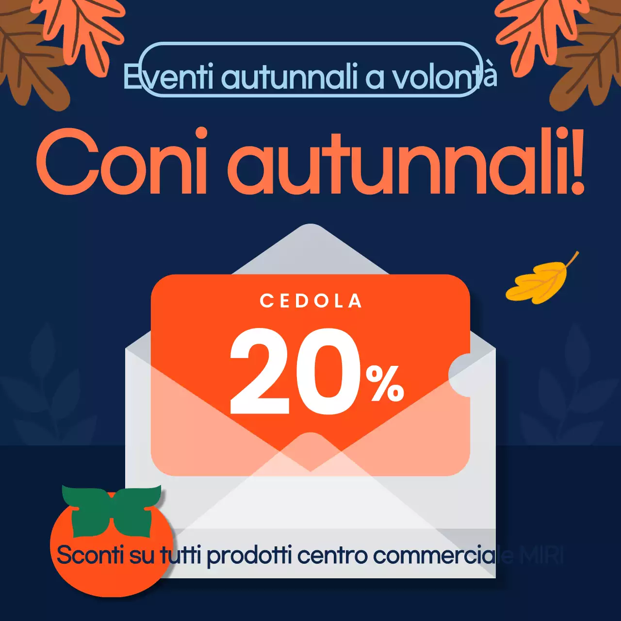 Evento di vendita semplice arancione