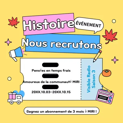 Faites la promotion de votre événement de recrutement avec une touche de bleu