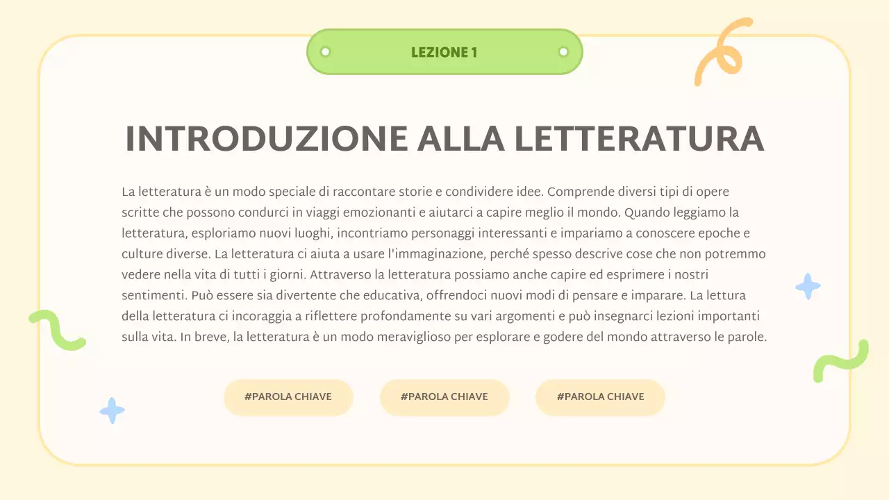 classe gialla di letteratura astratta