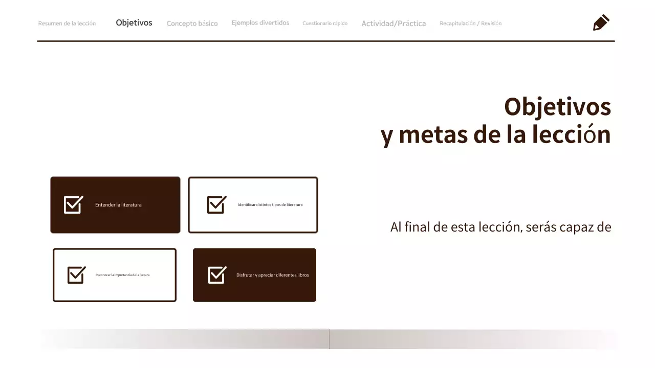 Material minimalista y limpio para la clase de Lengua y Literatura de 3º de Primaria