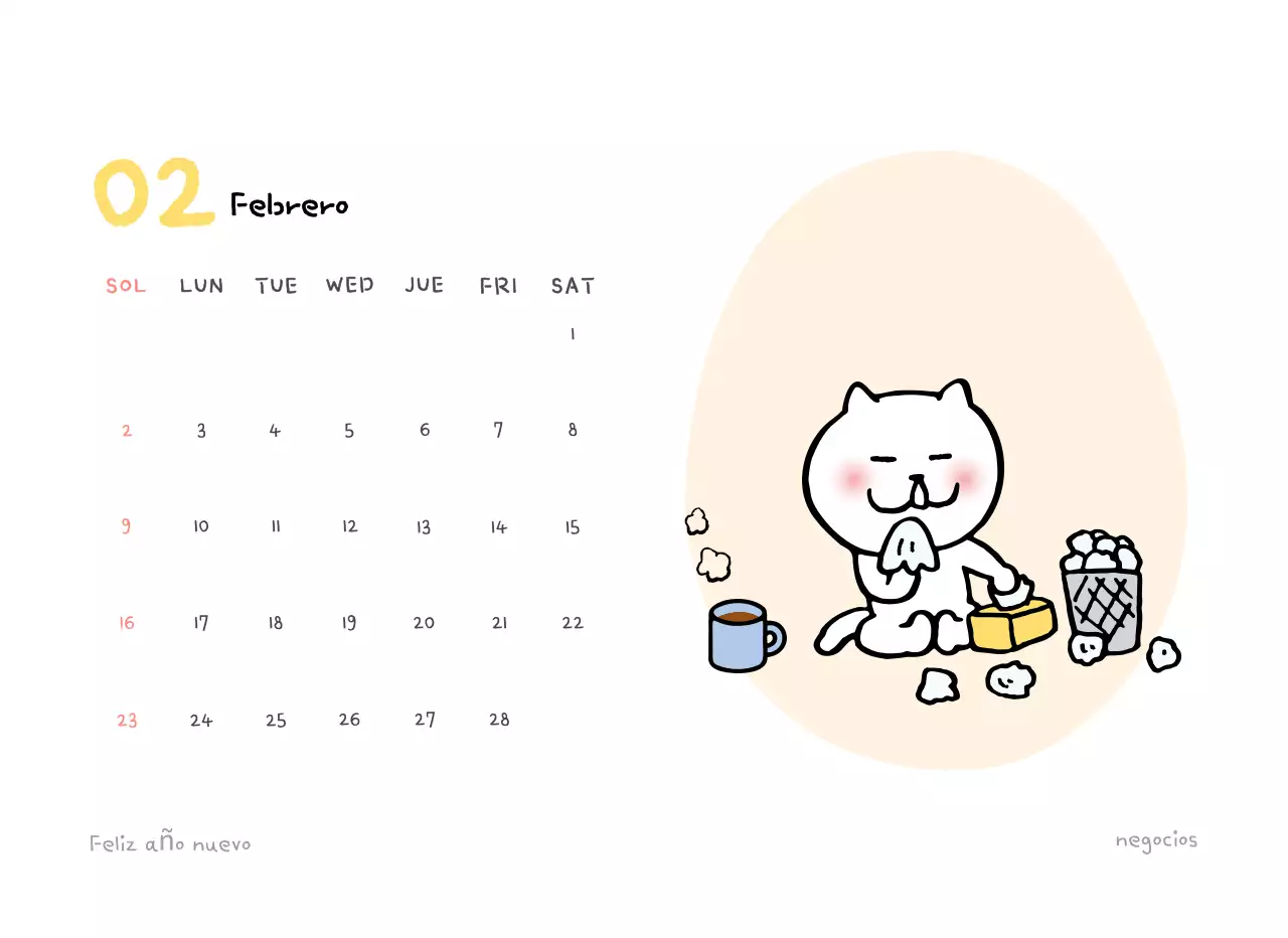 Sobre el calendario de adviento beige