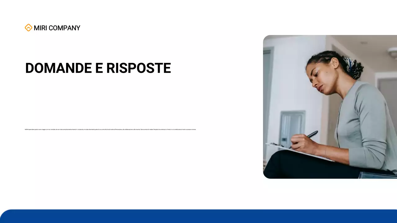 semplice e moderno onboarding dei dipendenti in blu