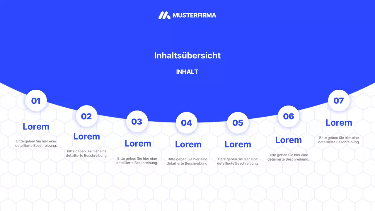 Förderung eines modernen Kleinunternehmensprofils in Blau