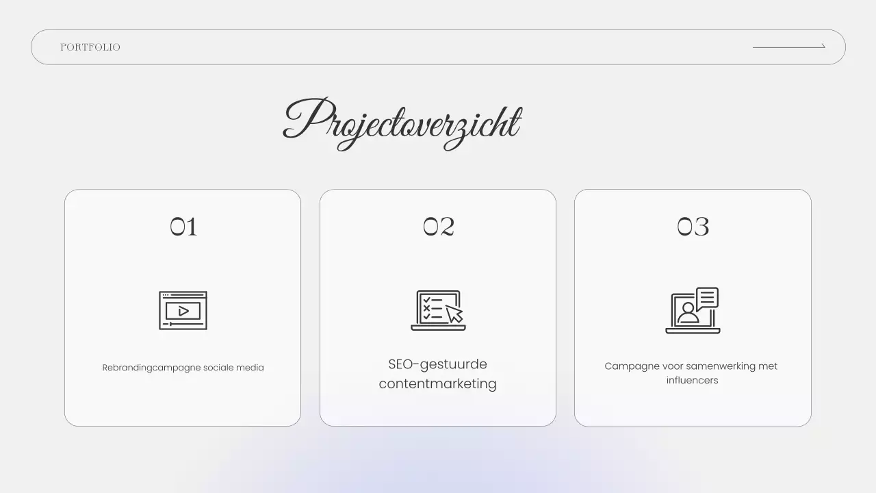 blauw elegant portfolio cv