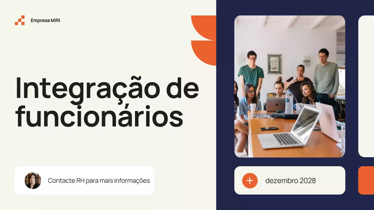 Guia de integração de funcionários moderno e bege