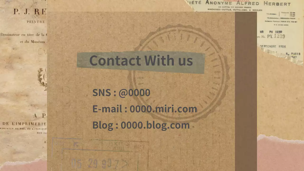 茶色 クラフト プロジェクト パンフレット プレゼンテーション