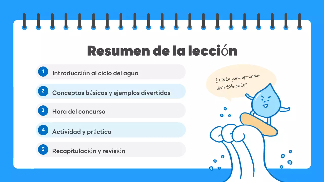 guía científica blue simple