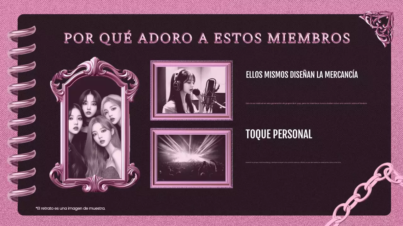 pink trendy K-pop promotion